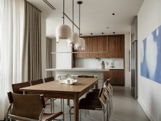 Фото интерьера столовой квартиры в стиле минимализм