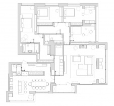 Объединение двух квартир для большой семьи.