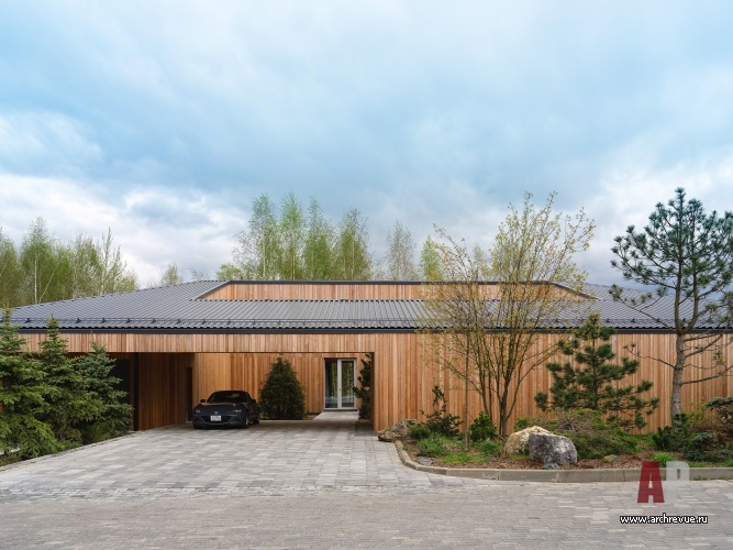 Фото фасада деревянного дома в скандинавском стиле