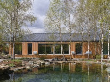 Фото фасада деревянного дома в скандинавском стиле