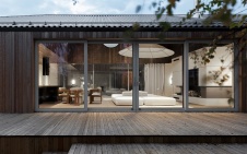 Фото фасада деревянного дома в скандинавском стиле