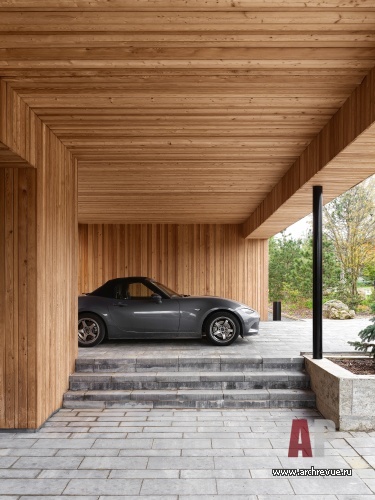 Фото фасада деревянного дома в скандинавском стиле