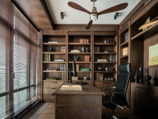 Фото интерьера кабинета квартиры в стиле фьюжн