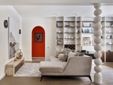 Фото интерьера гостиной квартиры в стиле фьюжн