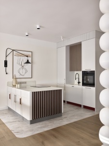 Фото интерьера кухни квартиры в стиле фьюжн