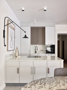 Фото интерьера кухни квартиры в стиле фьюжн