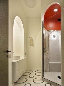 Фото интерьера санузла квартиры в стиле фьюжн