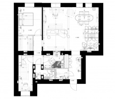 План небольшой 3-х комнатной квартиры для сдачи в аренду. 