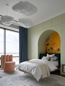 Фото интерьера детской квартиры в стиле неоклассика