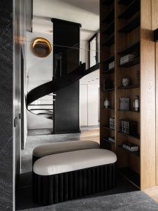 Фото интерьера входной зоны квартиры в стиле лофт