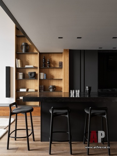 Фото интерьера кухни квартиры в стиле лофт 