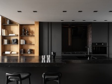 Фото интерьера кухни квартиры в стиле лофт