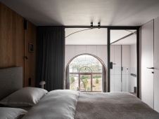 Фото интерьера спальни квартиры в стиле лофт