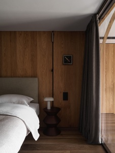 Фото интерьера спальни квартиры в стиле лофт