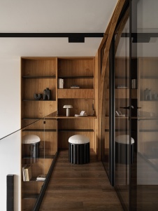 Фото интерьера кабинета квартиры в стиле лофт