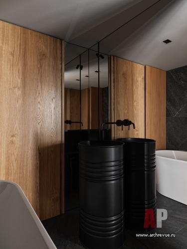 Фото интерьера санузла квартиры в стиле лофт