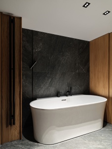 Фото интерьера ванной квартиры в стиле лофт