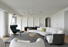 Фото интерьера гостиной квартиры в стиле минимализм