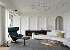 Фото интерьера зоны отдыха квартиры в стиле минимализм