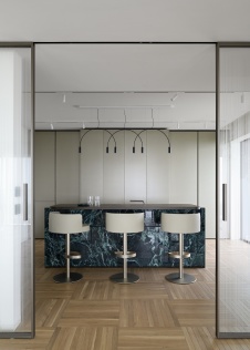 Фото интерьера кухни квартиры в стиле минимализм