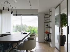 Фото интерьера столовой квартиры в стиле минимализм