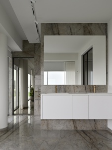 Фото интерьера санузла квартиры в стиле минимализм