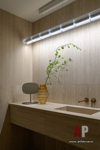 Фото интерьера санузла квартиры в стиле минимализм