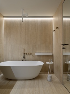 Фото интерьера санузла квартиры в стиле минимализм