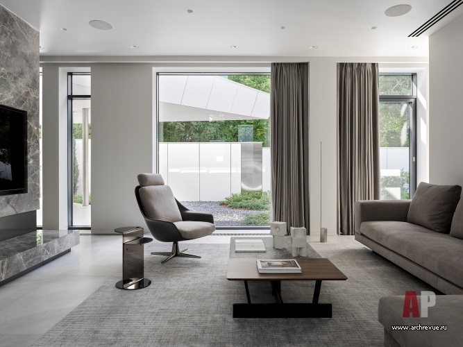 Фото интерьера зоны отдыха дома в стиле минимализм