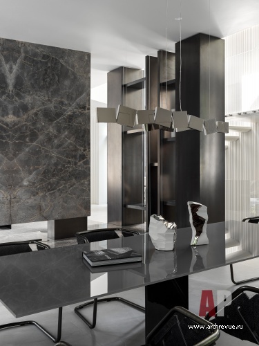 Фото интерьера столовой дома в стиле минимализм