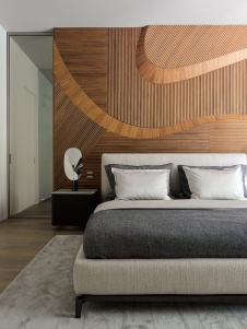 Фото интерьера спальни дома в стиле минимализм