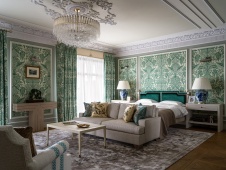 Фото интерьера спальни квартиры в стиле неоклассика