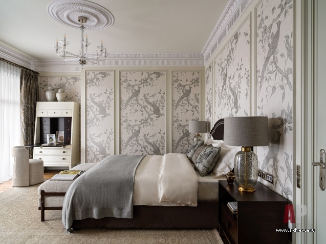 Фото интерьера гостевой квартиры в стиле неоклассика