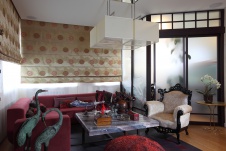Фото интерьера гостиной квартиры в восточном стиле