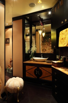 Фото интерьера санузла квартиры в восточном стиле