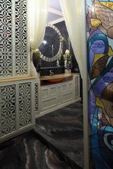 Фото интерьера санузла квартиры в восточном стиле