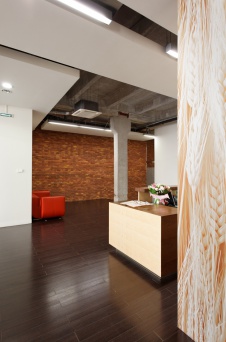 Фото интерьера входной зоны офиса в современном стиле