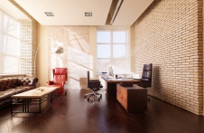 Фото интерьера кабинета офиса в современном стиле