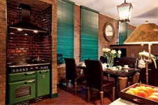 Фото интерьера кухни квартиры в стиле фьюжн