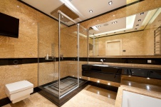 Фото интерьера санузла квартиры в стиле ар-деко