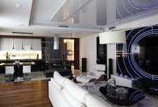 Фото интерьера гостиной квартиры в стиле минимализм