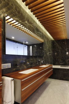 Фото интерьера санузла квартиры в стиле минимализм