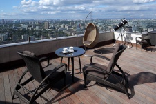 Фото интерьера веранды пентхауса в стиле минимализм