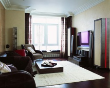 Фото интерьера гостиной квартиры в стиле гламур