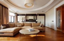 Фото интерьера гостиной квартиры в стиле неоклассика