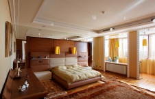 Фото интерьера спальни квартиры в стиле неоклассика