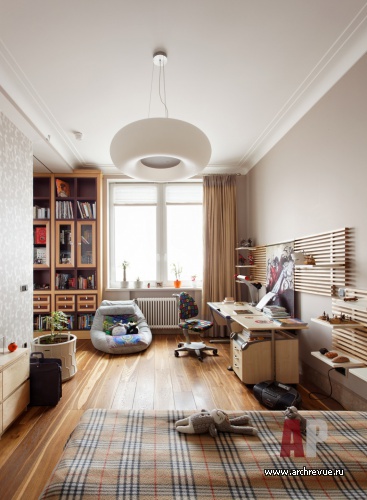 Фото интерьера детской видовой квартиры в современном стиле