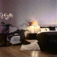 Фото интерьера спальни квартиры в стиле фьюжн