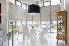 Фото интерьера столовой дома в стиле фьюжн