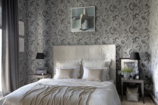 Фото интерьера спальни дома в стиле фьюжн